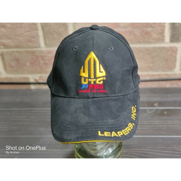 UTG Pro Leapers Inc Men's Baseball Cap Black Yellow Strap back 6 Panel One Size - Picture 2 of 7